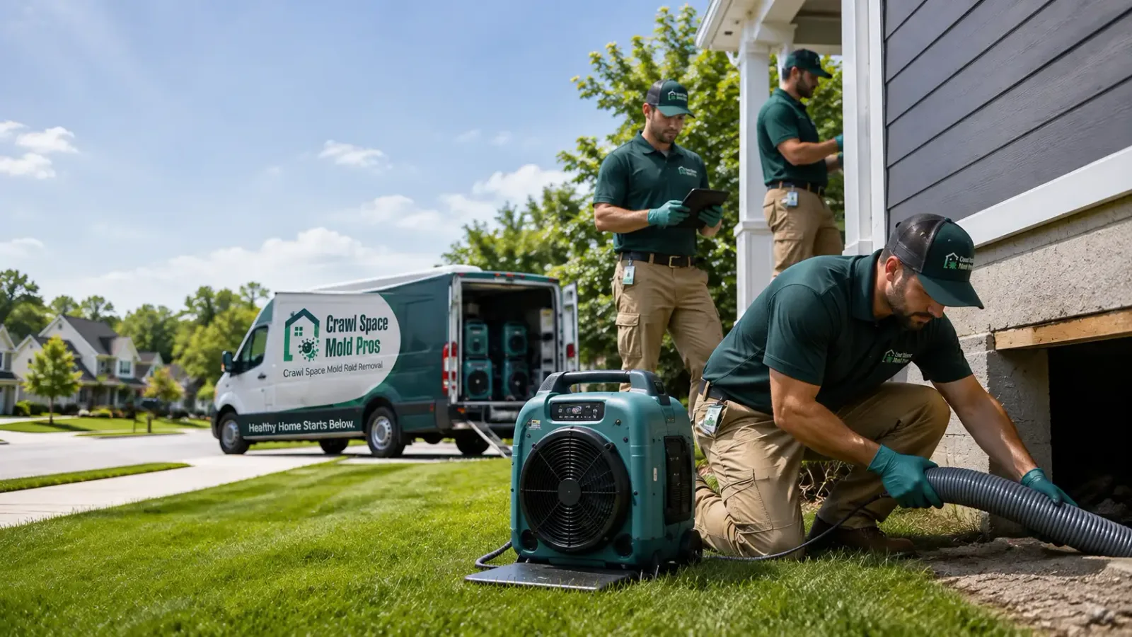 Crawl Space Mold Removal in Alger, MI